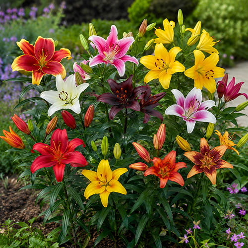 All Summer Lilja (Lilium) Bulbs Super Kokoelma (50 sipulia) - for Sale All Summer Lilja (Lilium) Bulbs Super Kokoelma (50 sipulia)