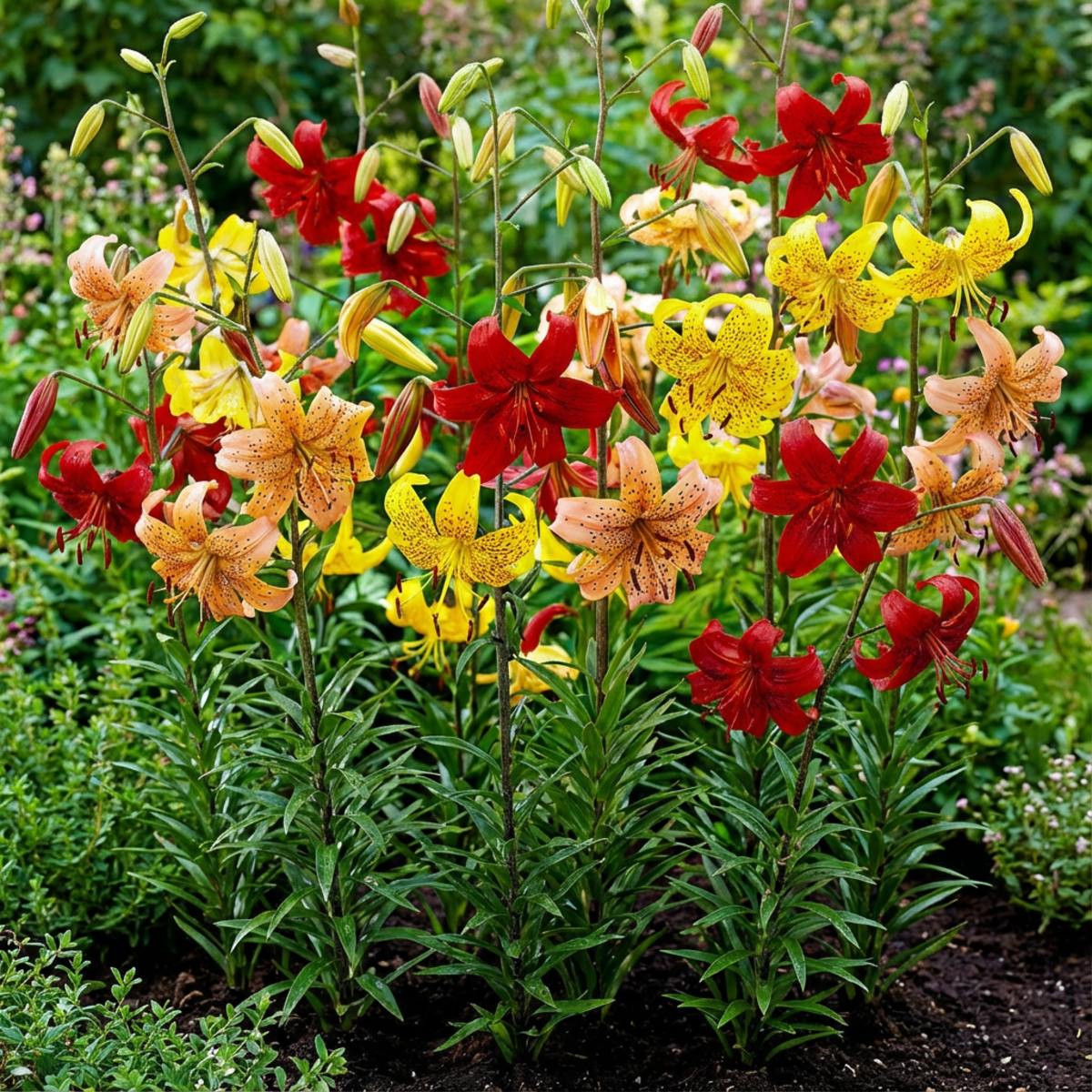 Lilja (Lilium) Tiger Kokoelma (15 sipulia) - for Sale Lilja (Lilium) Tiger Kokoelma (15 sipulia)