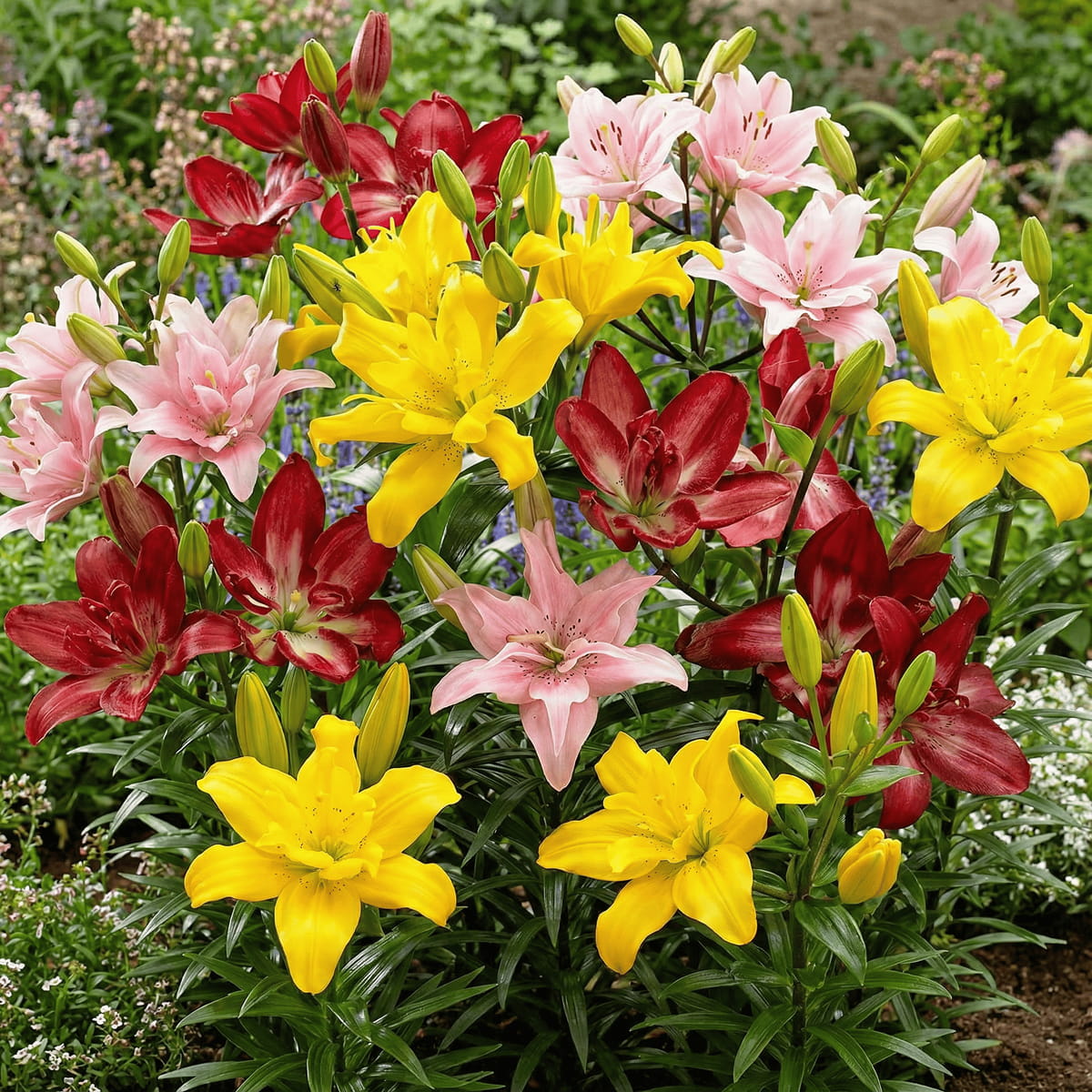 Lilie (Lilium) Double Asiatic Collection (15 løg) - for Sale Lilie (Lilium) Double Asiatic Collection (15 løg)