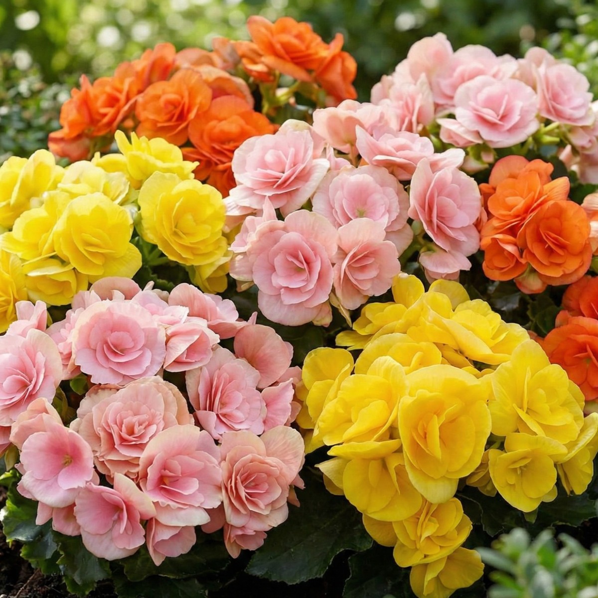 Begonia Double Sunny Collection (3 tubers) - for Sale Begonia Double Sunny Collection (3 tubers)
