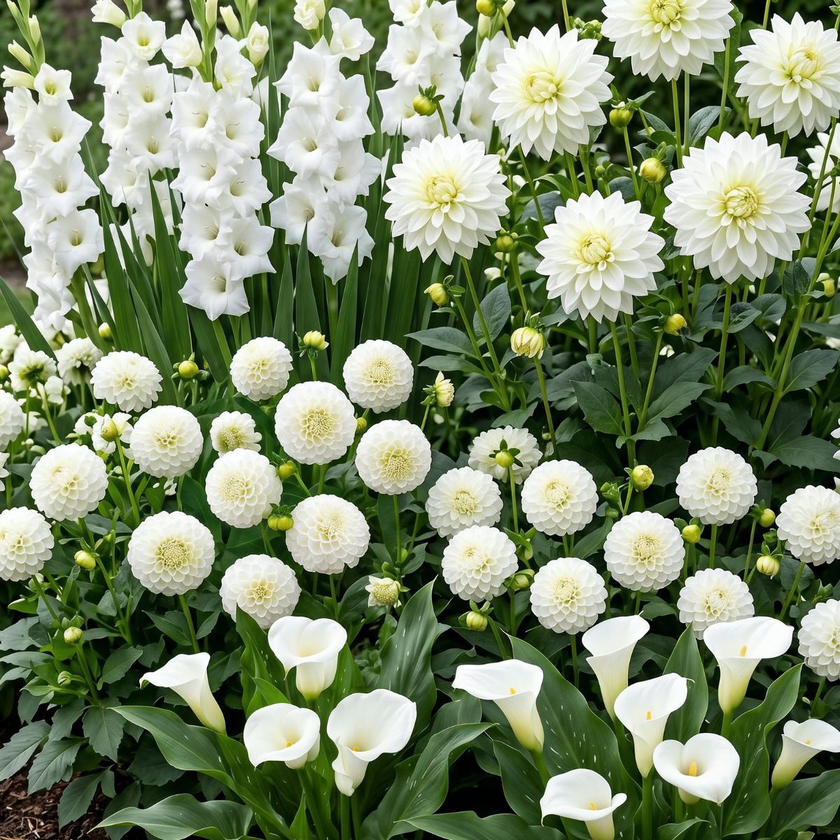 Summer Flower Bulbs Pure White Collection (25 bulbs) - for Sale Summer Flower Bulbs Pure White Collection (25 bulbs)