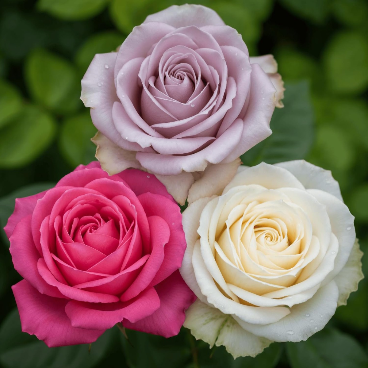 Rose Collection (White+Pink+Purple) (3 plants) - for Sale Rose Collection (White+Pink+Purple) (3 plants)