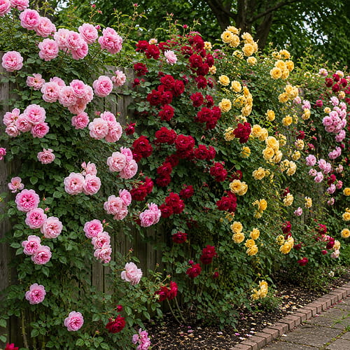 Climbing Rose Collection (Red+Yellow+Pink) (3 plants) - for Sale Climbing Rose Collection (Red+Yellow+Pink) (3 plants)