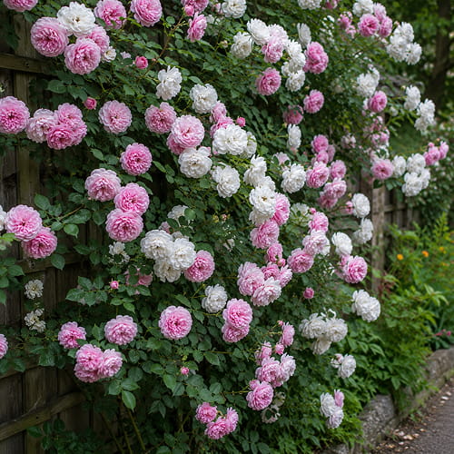 Climbing Rose Collection (White+Pink) (2 plants) - for Sale Climbing Rose Collection (White+Pink) (2 plants)