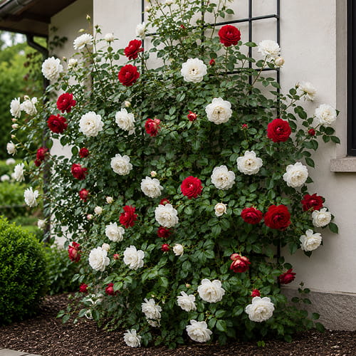 Climbing Rose Collection (White+Red) (2 plants) - for Sale Climbing Rose Collection (White+Red) (2 plants)