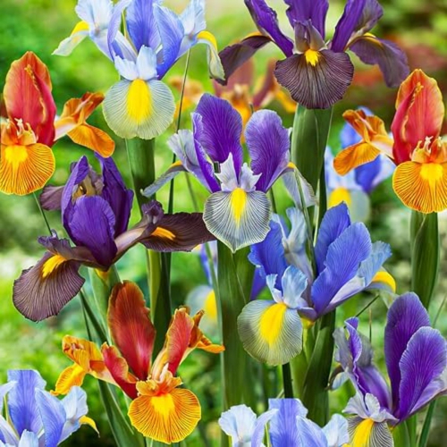 Iris Hollandica Tiger Collection (25 bulbs)