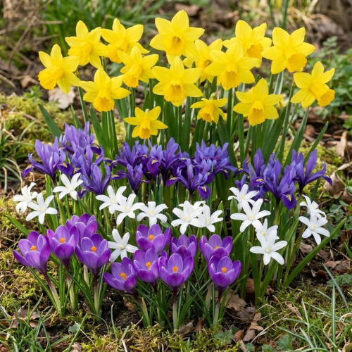 Spring Flower Bulbs Amber and Azure Collection - for Sale Spring Flower Bulbs Amber and Azure Collection