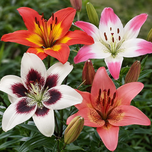 Lily (Lilium) Asiatic Bi-colour Collection (15 bulbs) - for Sale Lily (Lilium) Asiatic Bi-colour Collection (15 bulbs)