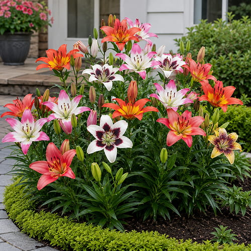 Lily (Lilium) Asiatic Bi-colour Collection (15 bulbs) - for Sale Lily (Lilium) Asiatic Bi-colour Collection (15 bulbs)