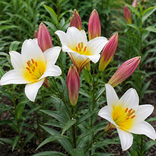 Lirio (Lilium) White Planet - for Sale Lirio (Lilium) White Planet