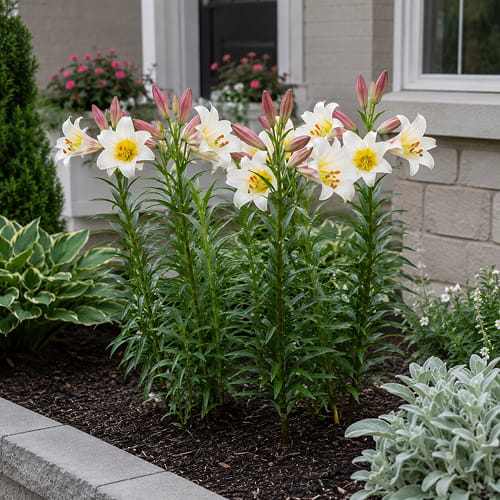 Lirio (Lilium) White Planet - for Sale Lirio (Lilium) White Planet
