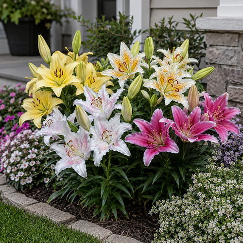 Lily (Lillium) Oriental Dwarf Collection - for Sale Lily (Lillium) Oriental Dwarf Collection