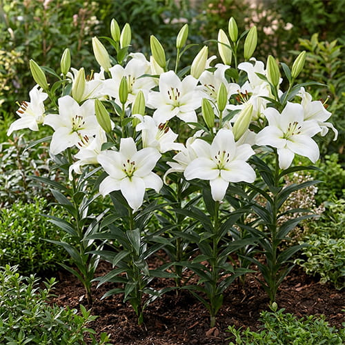 Lily (Lilium) Monte Bianco - for Sale Lily (Lilium) Monte Bianco