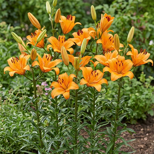 Lily (Lilium) P517 Orange dubbel az2020-21 - for Sale Lily (Lilium) P517 Orange dubbel az2020-21