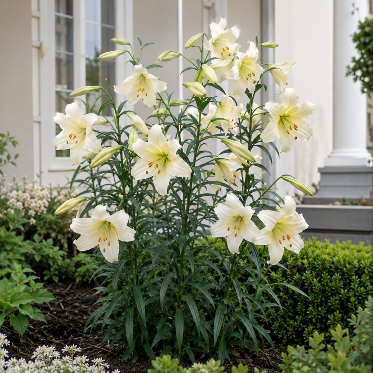 Lelie (Lilium) Pearl White - for Sale Lelie (Lilium) Pearl White