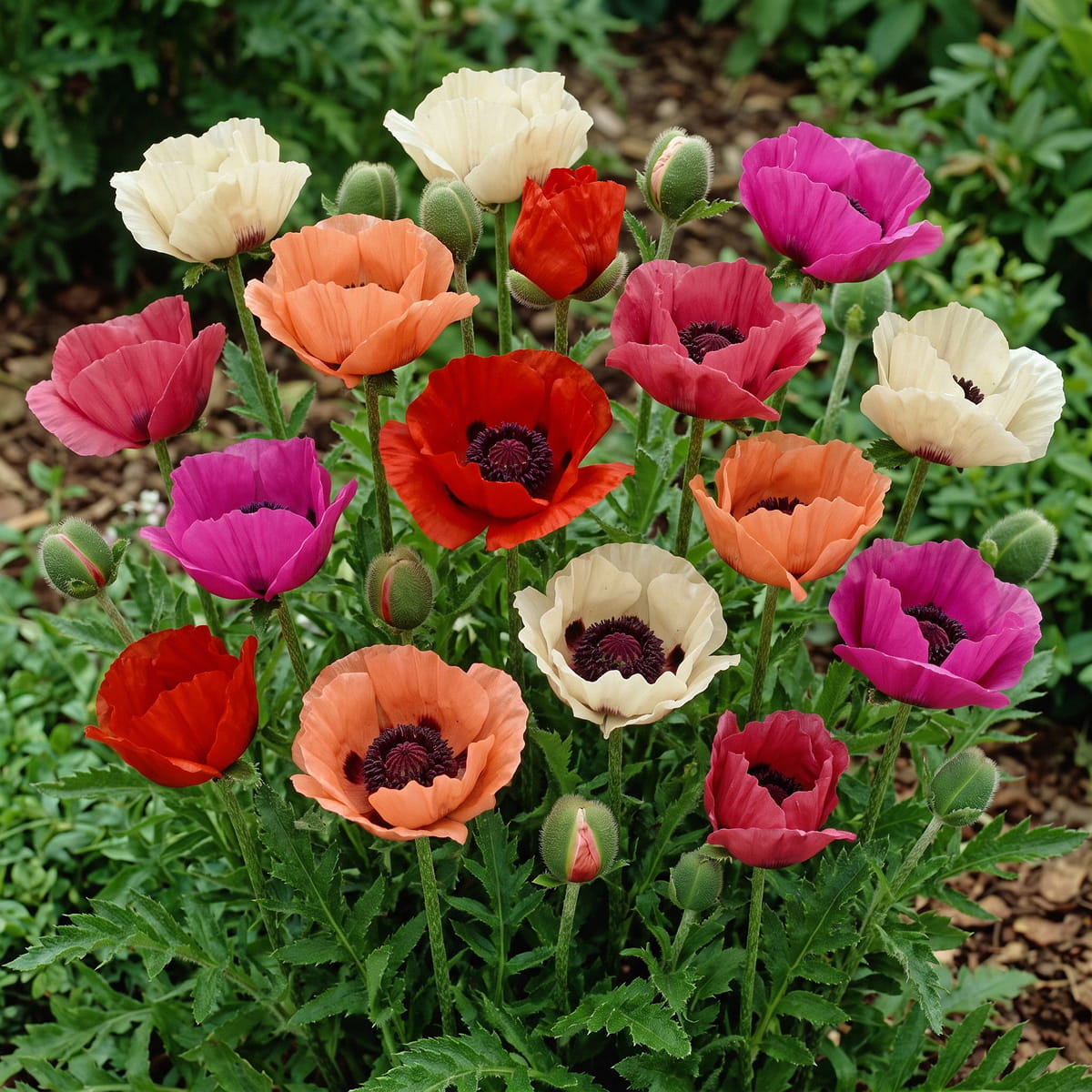 Papaver (orientale) Collection (5 plants) - for Sale Papaver (orientale) Collection (5 plants)